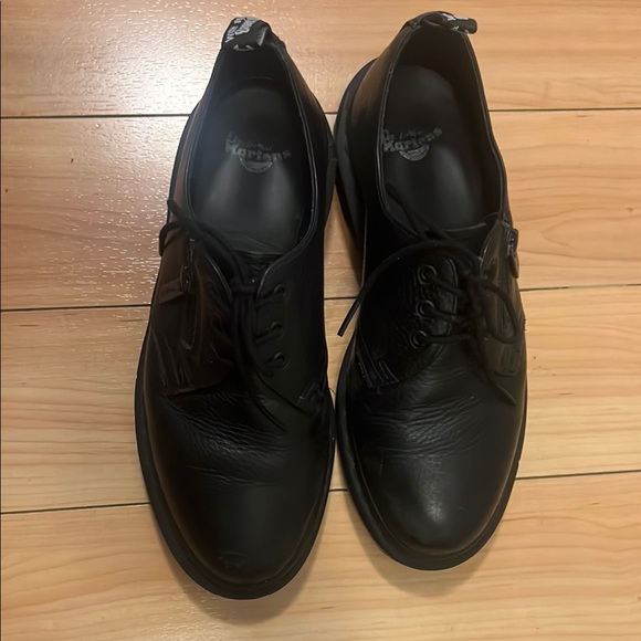 Dr. Martens Black Oxfords with Smooth Leather Upper and Lace-Up Closure - Picture 1 of 6